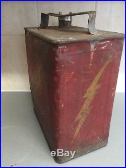 Vintage shell 2 gallon petrol can shell raceing