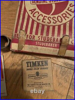 Vintage sign, Studebaker Parts, King Pin, Nos Studebaker, Antique Auto