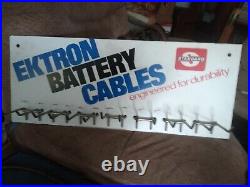 Vintage standard Ektron Battery Cables Wall Display Board