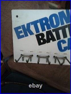 Vintage standard Ektron Battery Cables Wall Display Board