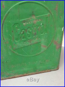Vintage wakefield castrol 2 gallon petrol can