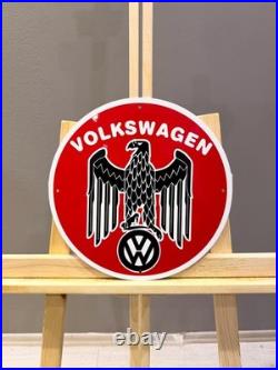 Volkswagen Eagle Emblem Vintage German Automotive Metal Sign 30 cm (11.8)