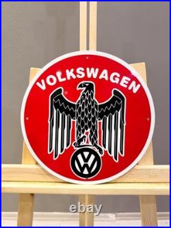 Volkswagen Eagle Emblem Vintage German Automotive Metal Sign 30 cm (11.8)