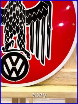 Volkswagen Eagle Emblem Vintage German Automotive Metal Sign 30 cm (11.8)
