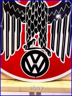 Volkswagen Eagle Emblem Vintage German Automotive Metal Sign 30 cm (11.8)
