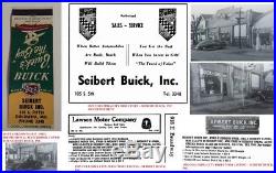 Vtg 1940s Seibert Buick Inc GMC Dealership Dealer Truck Sign Signs Columbia MO