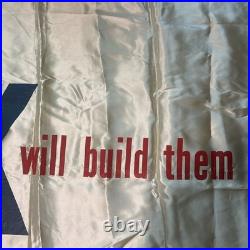 Vtg 1952 BUICK 9ft 7x 3ft4Horizontal Banner FRINGE Rare Advertising No Name