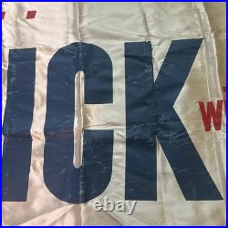Vtg 1952 BUICK 9ft 7x 3ft4Horizontal Banner FRINGE Rare Advertising No Name