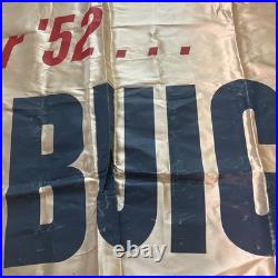 Vtg 1952 BUICK 9ft 7x 3ft4Horizontal Banner FRINGE Rare Advertising No Name
