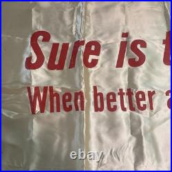 Vtg 1952 BUICK 9ft 7x 3ft4Horizontal Banner FRINGE Rare Advertising No Name