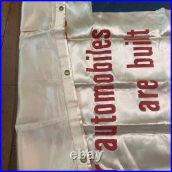 Vtg 1952 BUICK 9ft 7x 3ft4Horizontal Banner FRINGE Rare Advertising No Name