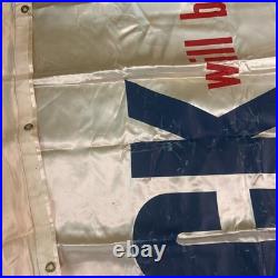 Vtg 1952 BUICK 9ft 7x 3ft4Horizontal Banner FRINGE Rare Advertising No Name