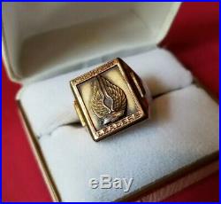 Vtg 1954 Chevrolet Leaders 25 Year Service Award 10k Gold Employee Ring 16 Grams
