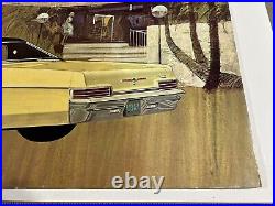 Vtg 1966 Chevrolet Caprice Custom Coupe 32 x 18 Chevy Dealer Showroom Poster