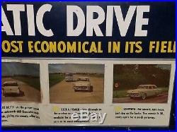 Vtg Antique Ford Car Truck Dealer Dealership Showroom Advertising Display Sign