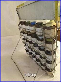 Vtg FoMoCO Ae60 Color Patch Enamel Paint Display with30 Cans Ford