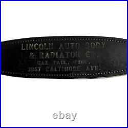 Vtg Lincoln Auto Body & Radiator Philadelphia PA Oil Change Reminder Max Paul