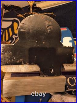 Vtg Rare Pep Boys Auto Parts Advertising Original Gas Oil License Plate Topper