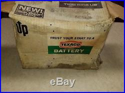 Vtg Texaco Car Battery, Super Chief, Type S 27cDry charged, New Old Stock