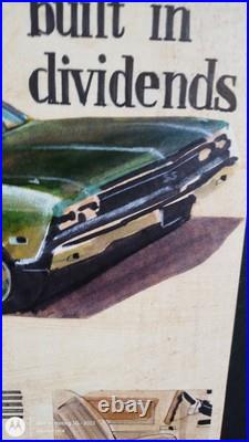 Vtg orig auto Illustration 68 Chevelle SS 396 Detroit car painting Ad Art 5 /40