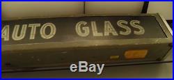 Wow! Vintage Auto Glass Lighted Sign Rare Antique Rare! Chev Ford Gm Ac Mopar